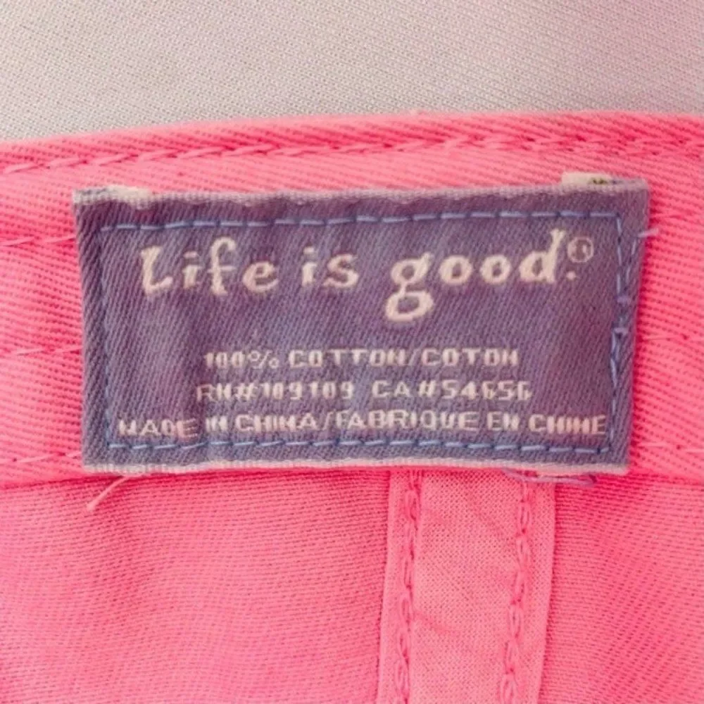 Life is Good Pink Flip Flop Cap
